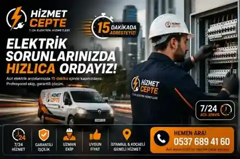 Hizmet Cepte elektrikçi hizmetleri